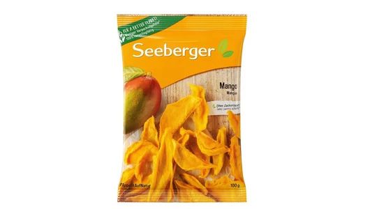 Сухофрукты Seeberger Mango stripes dried Манго сушеный дольки 100 г