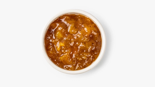 Конфитюр из манго с семенами чиа на сиропе топинамбура