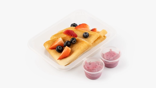 Блины "Сказочный лес" с&nbsp;брусничной сгущенкой