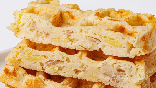 Вафли картофельные с сыром и куриной ветчиной, зам.