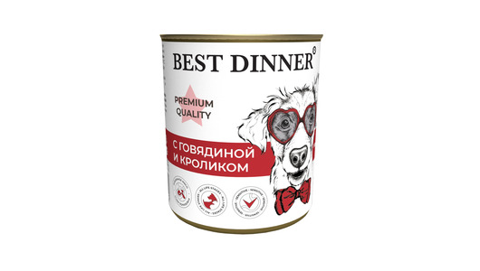 BEST DINNER 340гр Меню № 3 - Говядина с кроликом