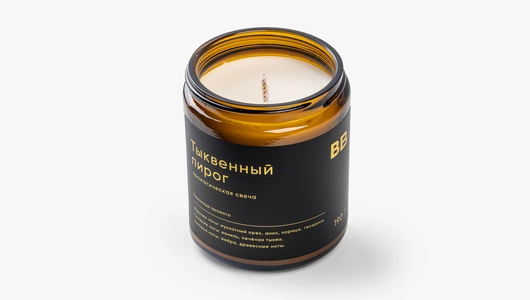 Ароматическая свеча "Тыквенный пирог"