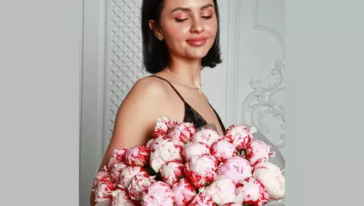 Букет пионов Сара Бернар 25 шт