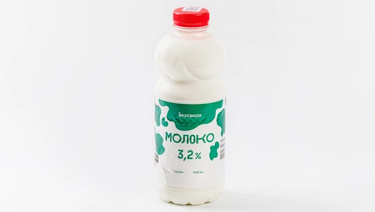Молоко 3,2% в бутылке, 900 мл Молоко 3,2% в бутылке, 900 мл