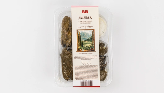 Долма с мясом и рисом по-грузински Долма с мясом и рисом по-грузински