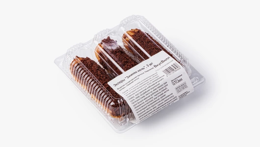 Эклеры "Зимняя ночь", 3 шт