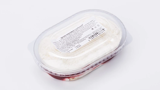 Десерт "Кокосовый" с клубникой, 300 г