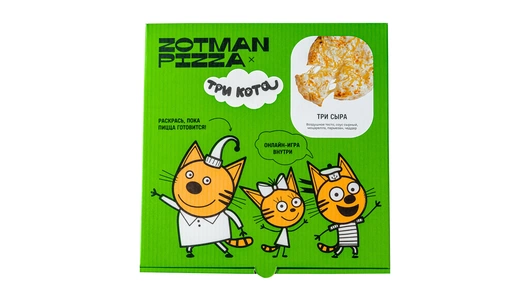 Пицца Zotman Три кота Три сыра 250 г Пицца Zotman Три кота Три сыра 250 г