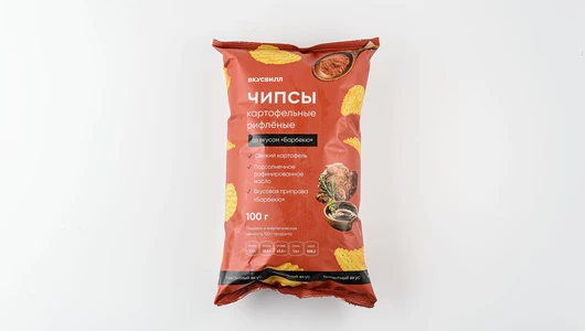 Чипсы картофельные рифленые со вкусом "Барбекю"