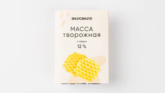 Масса творожная с медом 12%