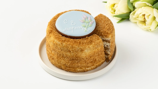 Торт "Открытка" медово-сметанный, 270 г