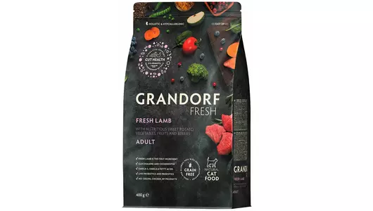 GRANDORF Fresh Adult Lamb&Potato Корм сух.ягненок,батат д/кошек 400г