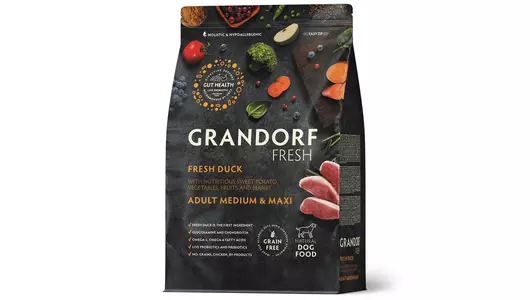 GRANDORF Fresh Med&Maxi Adult Duck&Potato Корм сух.утка,батат д/собак сред/круп.пор.3кг