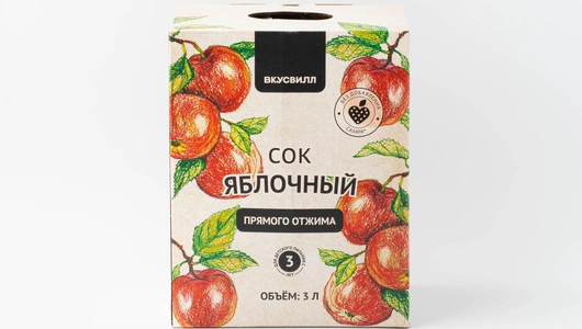 Сок яблочный, 3 л