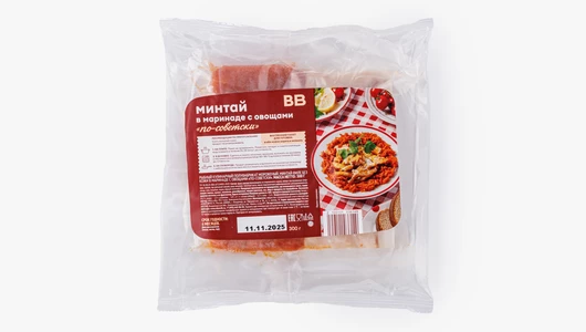 Минтай в маринаде с овощами "по-советски" зам., 300 г