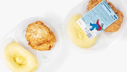 Котлета куриная с картофельным пюре, 400 г