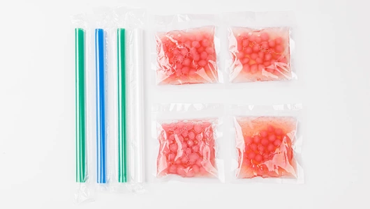 Шарики из тапиоки для "Бабл ти" клубника-питахайя зам., 200 г