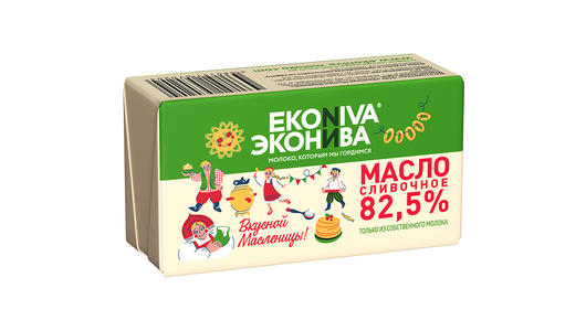 Масло сливочное ЭкоНива 82,5% 180 г