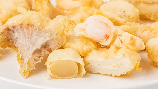 Ассорти из&nbsp;рыбы и&nbsp;морепродуктов в&nbsp;кляре, 150 г