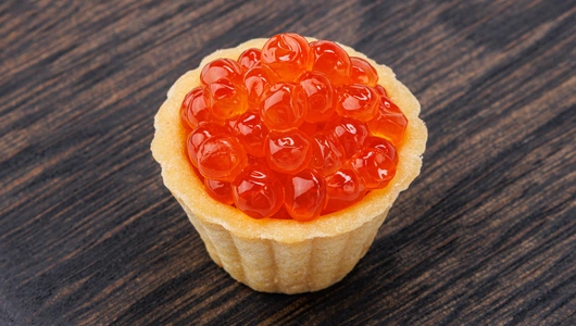 Икра кеты из охлажденного сырья соленая ст/б охл., 200 г