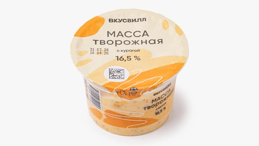 Масса творожная с&nbsp;курагой 16,5%