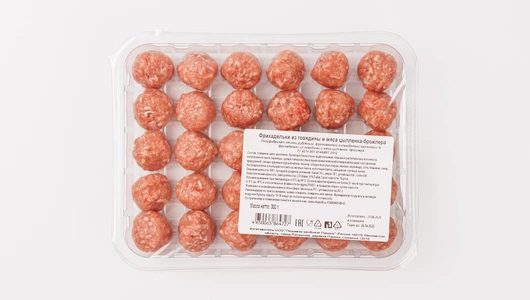 Фрикадельки из говядины и цыпленка-бройлера