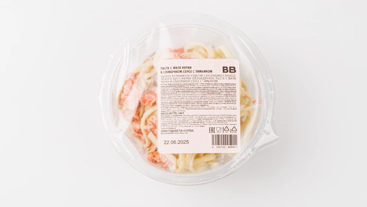 Паста с филе нерки в сливочном соусе с тимьяном Паста с филе нерки в сливочном соусе с тимьяном