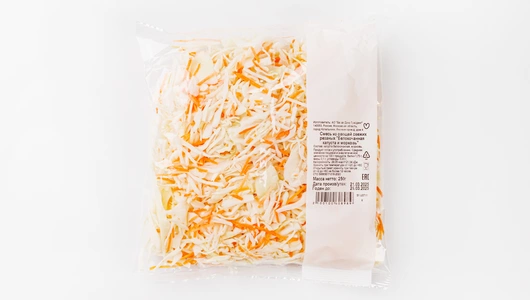Микс из&nbsp;капусты белокочанной и&nbsp;моркови, нарезка, 250 г