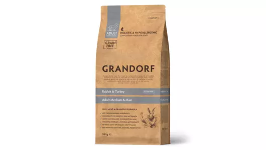 GRANDORF Med&Maxi Adult Rabbit/Turkey Корм сух.кролик,индейка д/собак средних и крупных пород 10кг