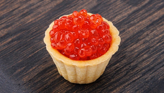 Икра кижуча из охлажденного сырья соленая ст/б охл., 100 г