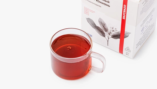 Чай черный китайский "Спиральный лист" Юннань, в&nbsp;пирамидках