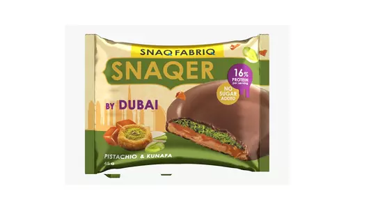 Печенье глазированное Snaq Fabriq с фисташковой пастой хрустящим тестом и карамелью 45&nbsp;г
