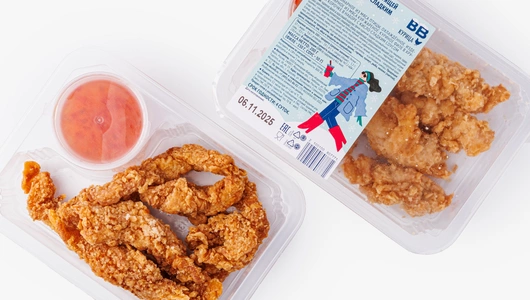 Куриное филе в хрустящей корочке с кисло-сладким соусом