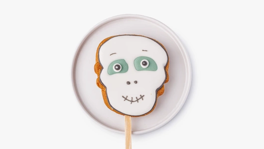 Пряник имбирный "Монстрики" на палочке, 1 шт.