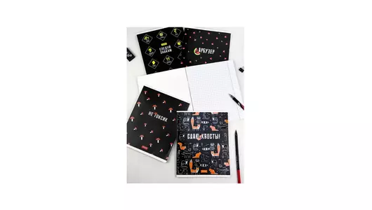 Тетрадь общая Феникс+ Герои с характером A5 48 листов в клетку на скрепке (в ассортименте) Тетрадь общая Феникс+ Герои с характером A5 48 листов в клетку на скрепке (в ассортименте)