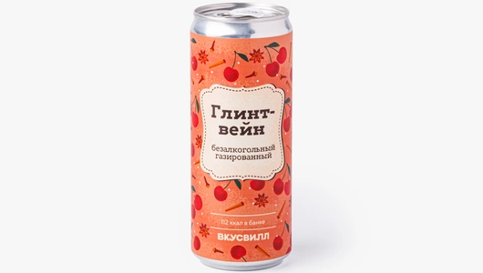Глинтвейн безалкогольный газированный, 330 мл