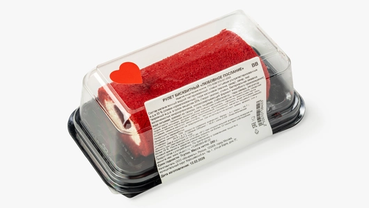 Рулет бисквитный "Любовное послание"