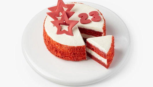 Торт “Торжественный” красный бисквит