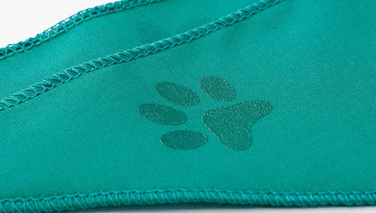 Бандана для собак (зеленая) со светоотражающими элементами