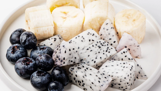 Фруктовый микс (банан, питахайя, голубика), 180 г