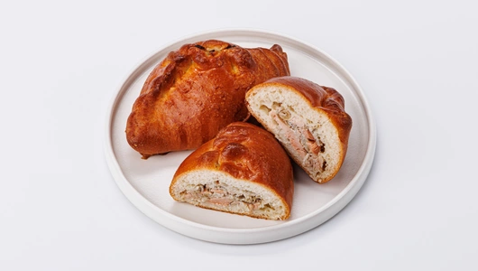 Расстегаи с лососем и палтусом, 120 г (2 шт)