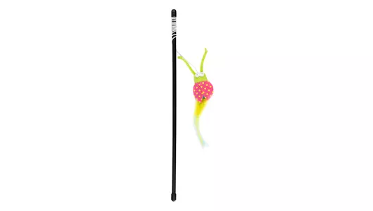 EBI Игрушка для кошек удочка дразнилка с букашкой "Happy me", разноцветная, 40см (Нидерланды)