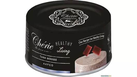 Влажный корм для кошек Pettric Cherie Healthy Living мусс из тунца 80&nbsp;г