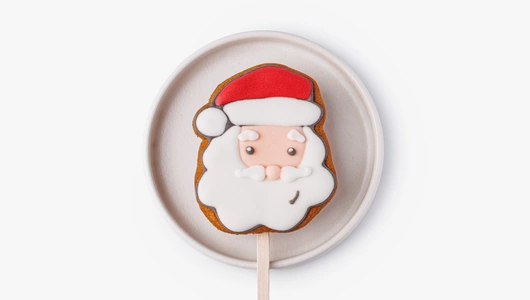 Пряник имбирный "Зимнее очарование" на палочке, 1 шт.