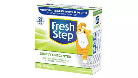 Комкующийся наполнитель Fresh Step 6.35 кг Clumping Тройной контроль для кошачьего туалета
