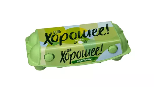 Яйцо куриное Ешь хорошее С1 белое 10 шт