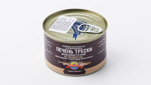 Печень трески дальневосточной по-приморски, 240г