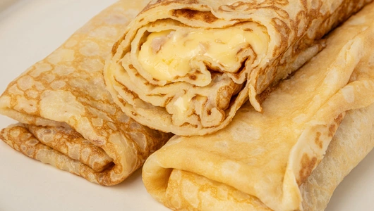 Блины с&nbsp;ветчиной (из свинины) и&nbsp;с&nbsp;сыром