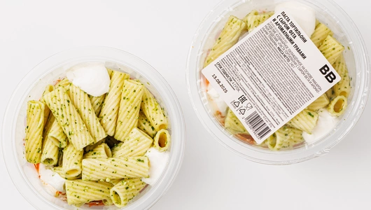 Паста Тортильони с сыром фета и ароматными травами