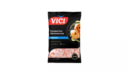 Креветки Vici Королевские Премиум очищенные варено-мороженые без жилки 500 г Креветки Vici Королевские Премиум очищенные варено-мороженые без жилки 500 г